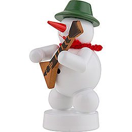 Snowman Musician with Balalaika - 8 cm / 3 inch