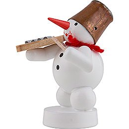 Snowman Musician with Washboard - 8 cm / 3 inch