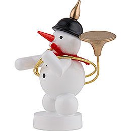 Snowman Musician with Sousaphone - 8 cm / 3 inch