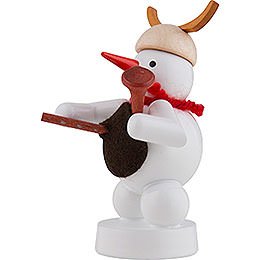 Snowman Musician with Bagpipe - 8 cm / 3 inch