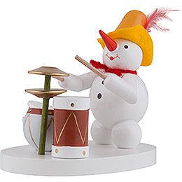 Snowman Drummer - 8 cm / 3 inch