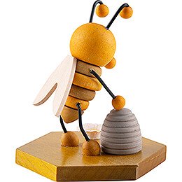 Biene mit Bienenkorb - 8 cm