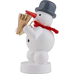 Snowman Musician with Schawm - 8 cm / 3 inch