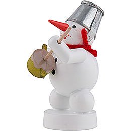 Snowman Musician with Friction Drum - 8 cm / 3 inch