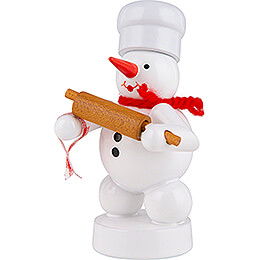 Schneemann Bcker mit Teigrolle - 8 cm