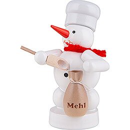 Snowman Baker with Flour Bag and Scoop - 8 cm / 3.1 inch