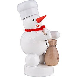 Snowman Baker with Flour Bag and Scoop - 8 cm / 3.1 inch