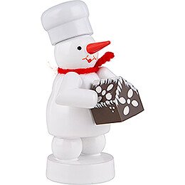 Snowman Baker with Gingerbread House - 8 cm / 3.1 inch