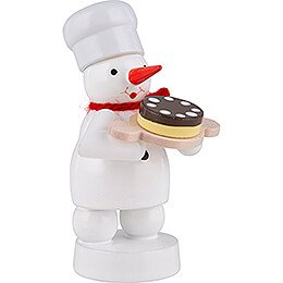 Snowman Baker with Pie - 8 cm / 3.1 inch