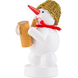 Snowman - Musician with Watering Can - 8 cm / 3.1 inch