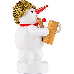 Snowman - Musician with Watering Can - 8 cm / 3.1 inch