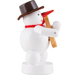 Snowman - Musician with Fiddle - 8 cm / 3.1 inch