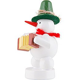 Snowman - Musician with Concertina - 8 cm / 3.1 inch