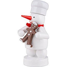 Snowman Baker with Gingerbread Man - 8 cm / 3.1 inch