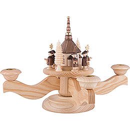 Advent Candle Holder - Seiffen Church - 23 cm / 9.1 inch
