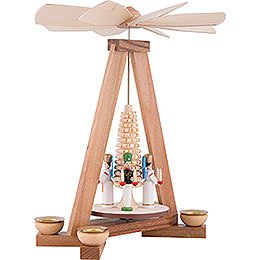 1-Tier Pyramid with Miner and Angel - 23 cm / 9.1 inch