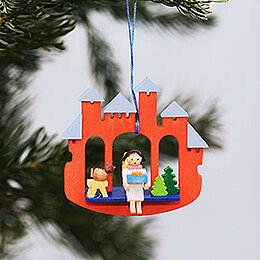 Tree Ornament - Town Gate with Angel - 6,9 cm / 2.7 inch