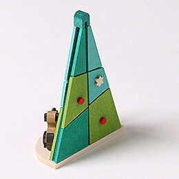 Tree Ornament - Tree with Child and  Dog - 7,3 cm / 2.9 inch