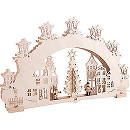 3D Candle Arch - Christmas Market - 52x32 cm / 20.5x12.6 inch