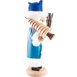 Nussknacker Weihnachtsmann blau - 36 cm