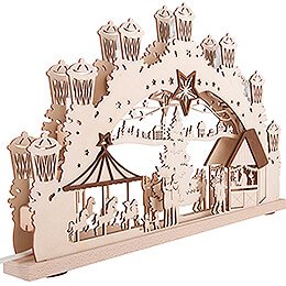 3D-Schwibbogen Weihnachtsmarkt - 52x30,5 cm