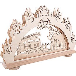 3D Candle Arch - Fire Fighter - 52x32 cm / 20.5x12.6 inch
