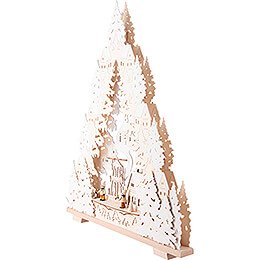 Light Triangle - Seiffen Church Natural - 52 cm / 20.5 inch