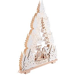 Light Triangle - Seiffen Church Natural - 52 cm / 20.5 inch