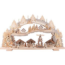 Candle Arch - Christmas Market - 72x43x13 cm / 28x16x5 inch
