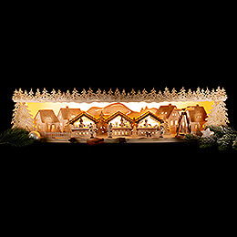 Illuminated Stand Christmas Market - 75x20x15 cm / 29.5x7.9x5.9 inch