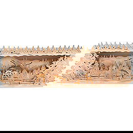 Illuminated Stand - Deer in the Forest - 58x18 cm / 22.8x7.1 inch