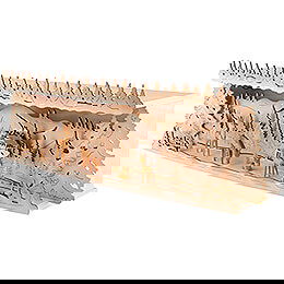 Illuminated Stand - Deer in the Forest - 58x18 cm / 22.8x7.1 inch