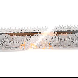 Illuminated Stand - Deer in the Forest - 58x18 cm / 22.8x7.1 inch