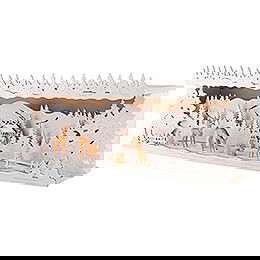 Illuminated Stand - Deer in the Forest - 58x18 cm / 22.8x7.1 inch