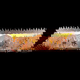 Illuminated Stand - Deer in the Forest - 58x18 cm / 22.8x7.1 inch