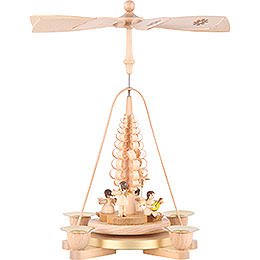 1-Tier Pyramid - Angel Natural Wood - 25 cm / 9.8 inch