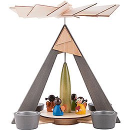1 - Tier Pyramid  -  Angels Colored  -  29cm / 11.2 inch