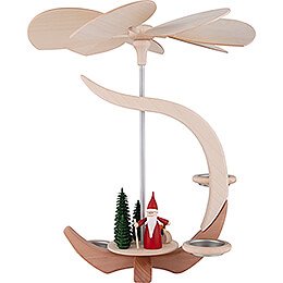 1-Tier Pyramid - C-Shape Christmas Gnome with Sled - 30 cm / 11.8 inch