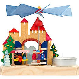 1-Tier Pyramid - Christmas Market Children - 12 cm / 4.7 inch