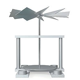 1-Tier Pyramid LUMA without Figurines, White - 32 cm / 12.6 inch