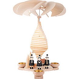1-Tier Pyramid - Spiral with Carolers - 40 cm / 15.7 inch