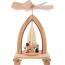 1-Tier Pyramid - Trade's People - Natural - 26 cm / 10.2 inch