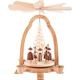 1-Tier Pyramid with Carolers - 24 cm / 9.4 inch