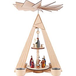 2-Tier Pyramid - Nativity Scene - 36 cm / 14.2 inch