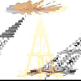 2-Tier Whim Pyramid with Miners - 52 cm / 20.5 inch