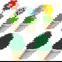 3 Blumen & 2 Grnpflanzen
