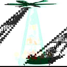 3-stckige Auenpyramide grn - 160 cm