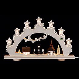 3D Candle Arch  -  'Carolers'  -  52x32x6cm / 20x13x2.3 inch
