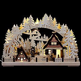 3D Candle Arch - Christmas Preparations - 43x30 cm / 17x12 inch