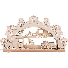 3D Candle Arch  -  "Eastalgia Camping"  -  52x32cm / 20.5x12.6 inch